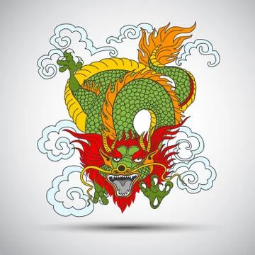 Chinese dragon Stock Illustration