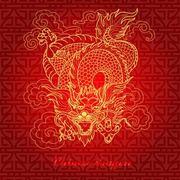 Chinese dragon Stock Illustration
