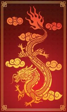 Chinese Dragon Illustrazione stock