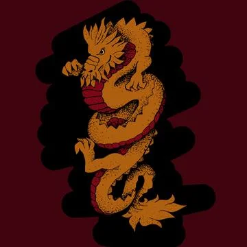 Chinese dragon Stock Illustration