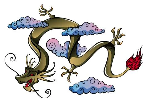Chinese dragon Stock Illustration