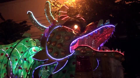 Chinese dragon parade Video stock 59824474