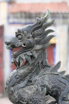 Chinese dragon statue Stock Photos