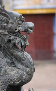 Chinese dragon statue Stock Photos