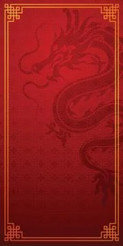 Chinese dragon template Stock Illustration