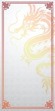 Chinese dragon template Illustrazione stock