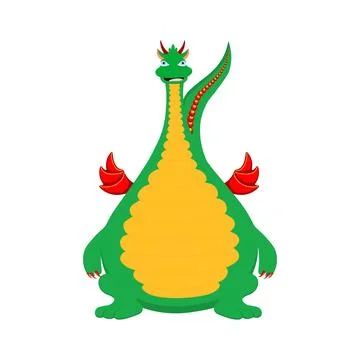 Chinese dragon vector drawing isolated on white background.2024 symbol. Year Stock Illustration