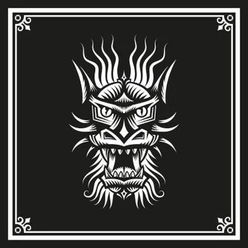 Chinese dragon's head Stock Illustration