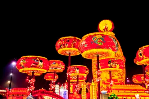 Chinese festive lantern Stock Photos