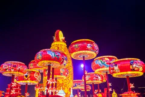 Chinese festive lantern Stock Photos