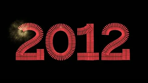 Chinese Fire Crackers - 2012 Stock Footage 12692347