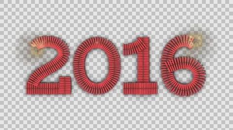 Chinese Fire Crackers - 2016 Stock Footage 58359840