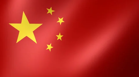 Chinese Flag Background Seamless Loop Stock Footage 39377213
