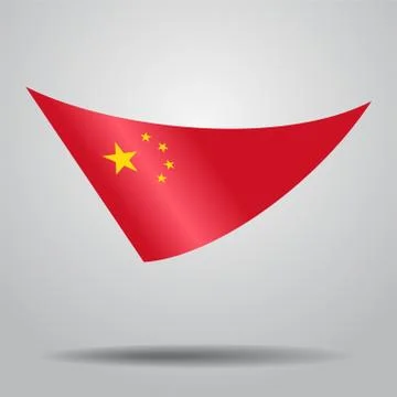 Chinese flag background. Vector illustration. Stock Illustration