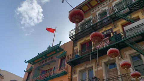 Chinese Flag Stock Footage 117072554