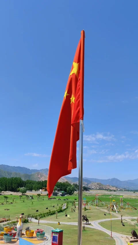 Chinese flag Stock Footage 275045033