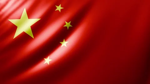 Chinese flag Video stock 327204494