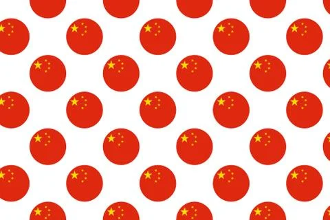 Chinese flag icon seamless pattern vector illustration Stock Illustration