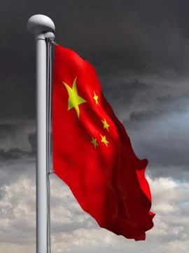 Chinese flag Stock Illustration