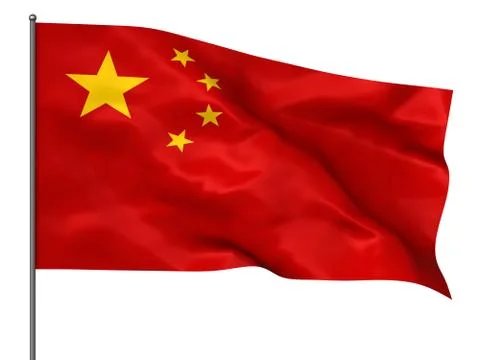 Chinese flag Stock Illustration