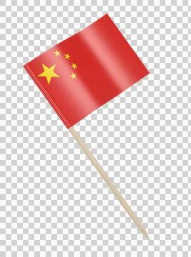 Chinese flag toothpick Stock Illustration