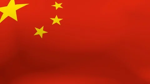 Chinese flag waving in wind 스톡 동영상 106134049
