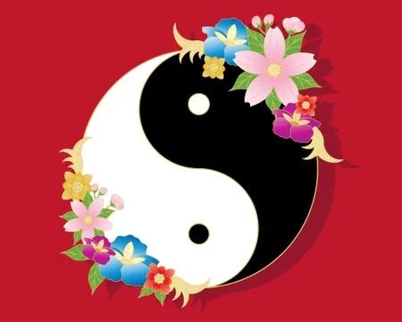 Chinese flowers Stock Illustration