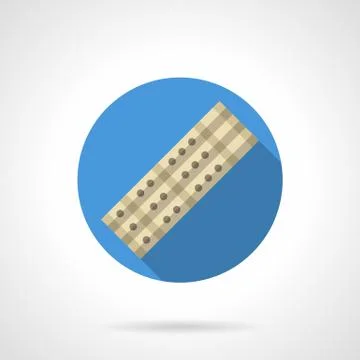 Chinese flute round color vector icon Stock Illustration