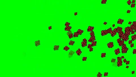 Chinese Flying - Chroma Key Green Screen Footage Stock Footage 337397183