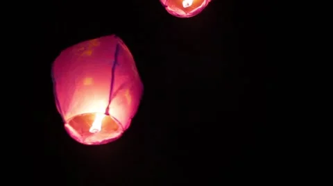 Chinese flying lanterns 動画素材 64639475