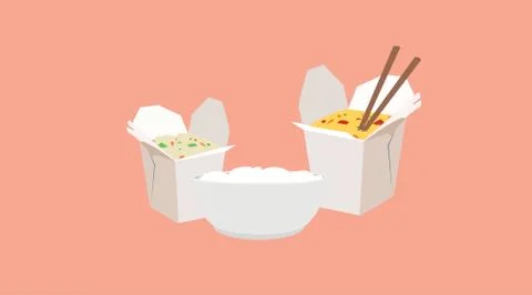 Chinese Food Stock Illustration