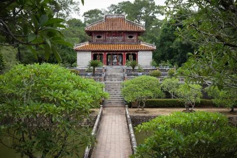 Chinese forest temple Stock Photos