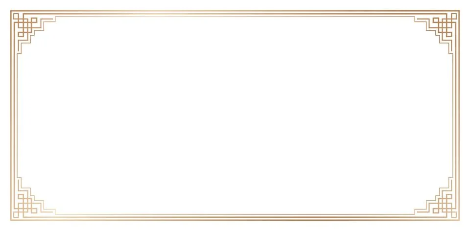 Chinese frame corner Illustrazione stock