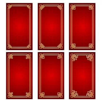 Chinese frame Stock Illustration