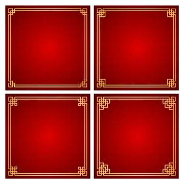 Chinese frame Stock Illustration