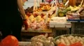Chinese Fruits Shop in Hong Kong Market Street Various Products Sale Shelf Store HD Footage
