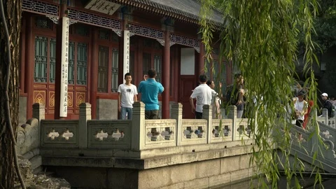 Chinese garden Stock Footage 93166504