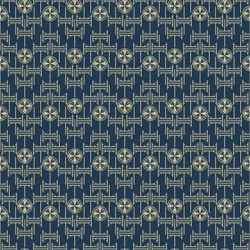 Chinese geometric background seamless pattern vector. Stock Illustration