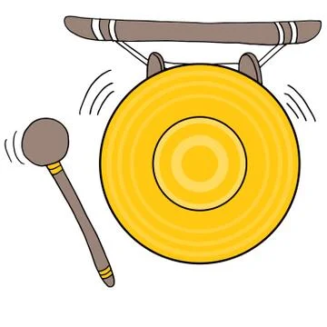 Chinese gong Stock Illustration