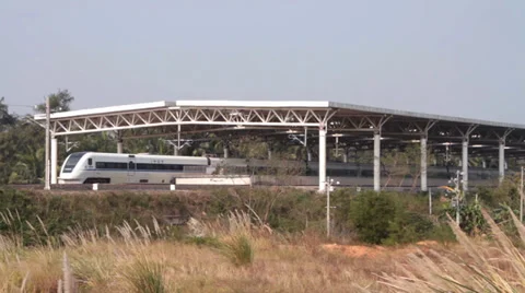Chinese high speed train Stock Footage 37894436