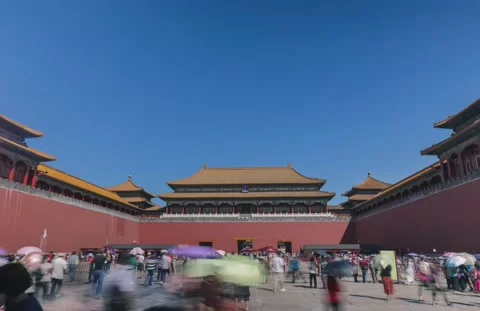 Chinese historical architecture Stock Footage 163786527