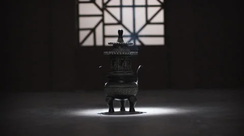 Chinese incense burner Stock Footage 30477522