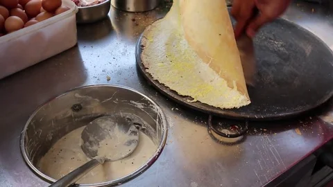 Chinese Jianbing Video stock 80582167