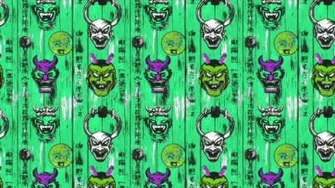 Chinese Knocker Vertical Motion Video stock 306460431