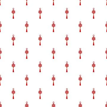Chinese knot pattern bringing luck and traditional culture Stock Illustration