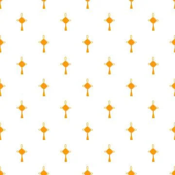 Chinese knot pattern creating traditional continuous background design 스톡 일러스트