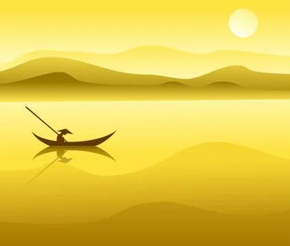 Chinese landscape Stock Illustration