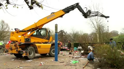 Chinese Lantern Builders Stock Footage 10594418