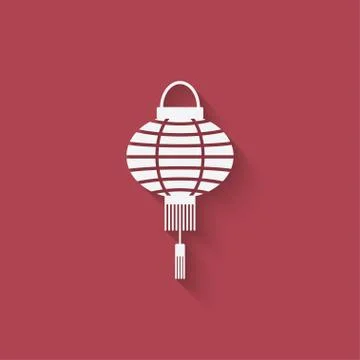 Chinese lantern design element Stock-Illustration