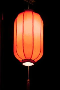 Chinese lantern at dusk Stock Photos